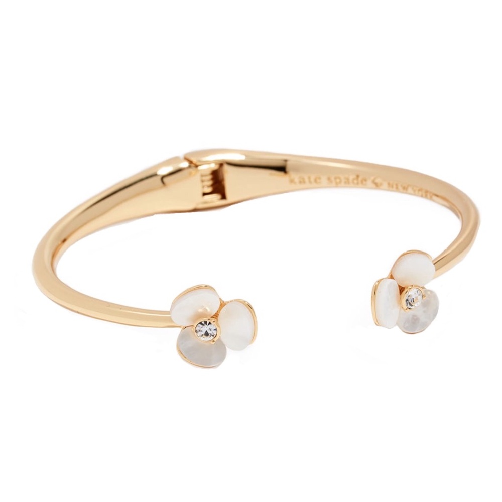 KATE SPADE • Disco Pansy Cuff Bracelet - Picture 3 of 6